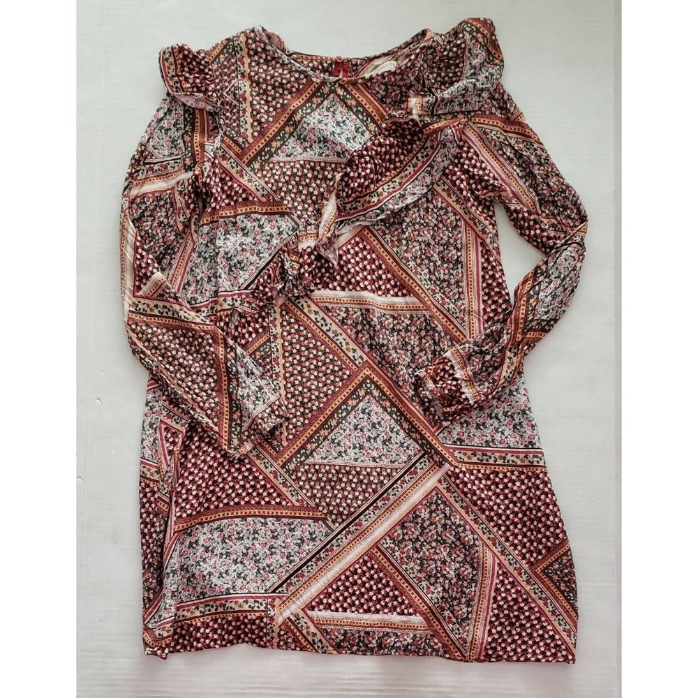 ZARA Girls Youth 13-14y Dress Long Sleeve Patterned